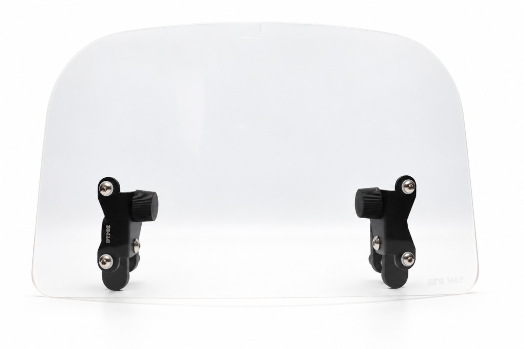 deflektor motocyklowy 300x170mm bezbarwny zdjecie przÓd